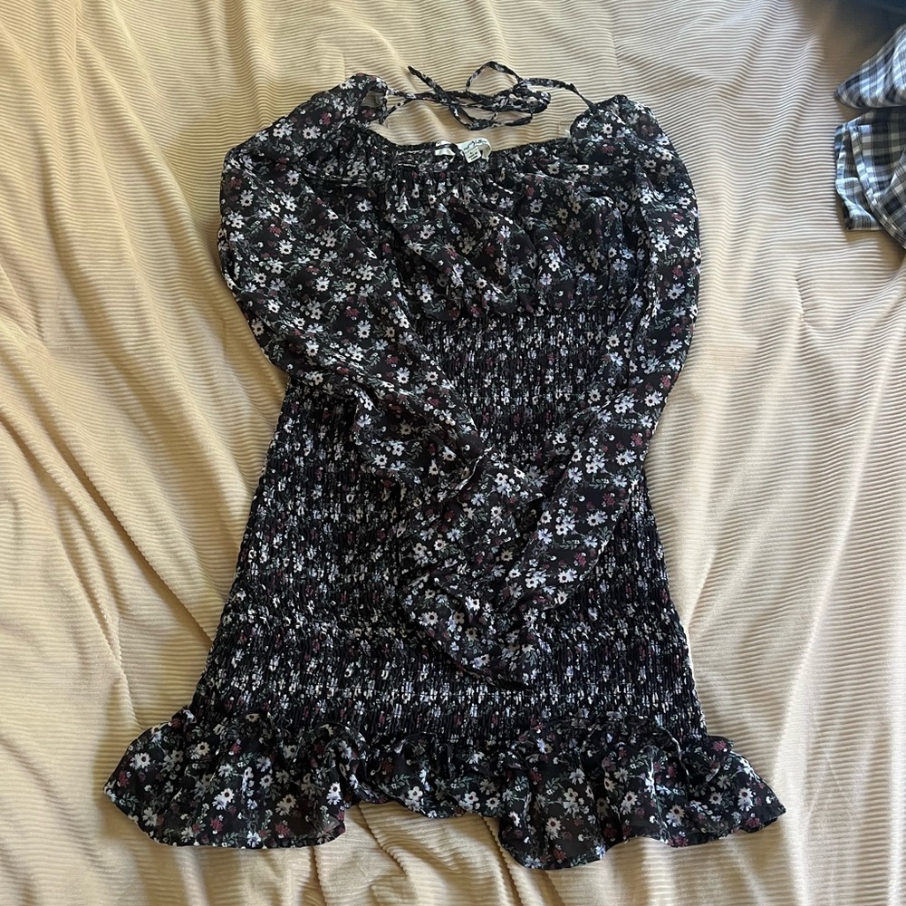 Floral fairycore party dress